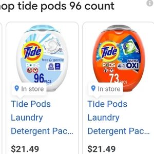 Tide Pods Big Tubs